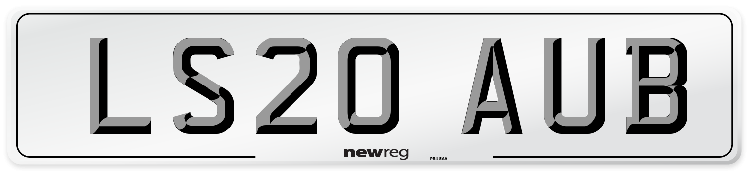 LS20 AUB Number Plate from New Reg